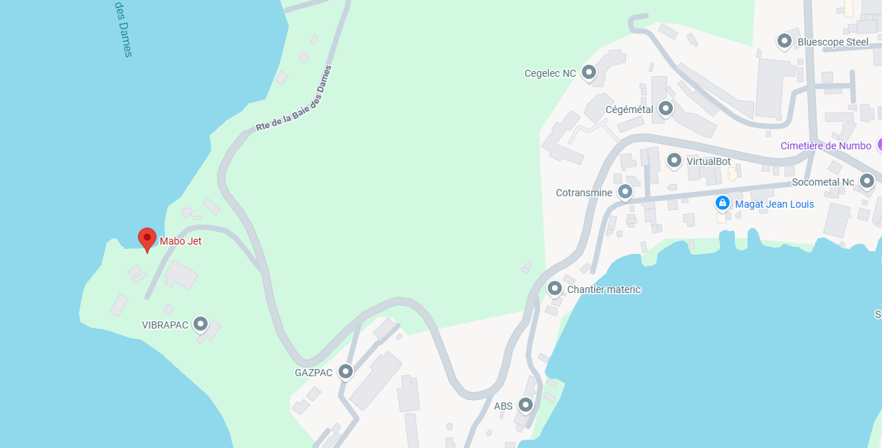 Carte de localisation de Mabojet à Nouméa